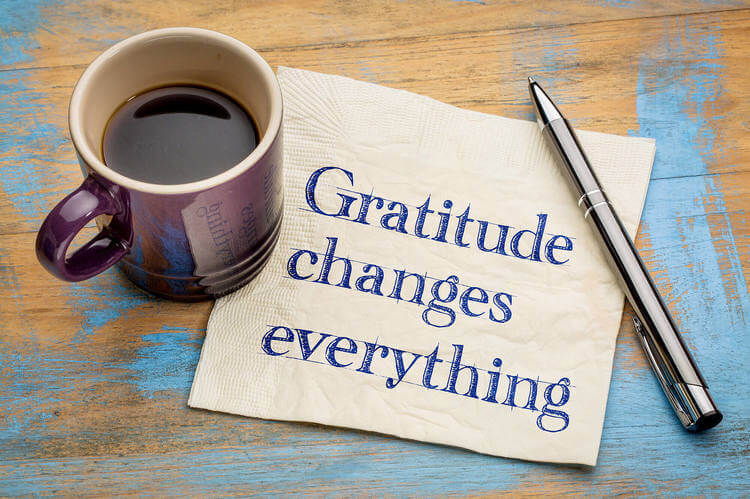 gratitude = happiness